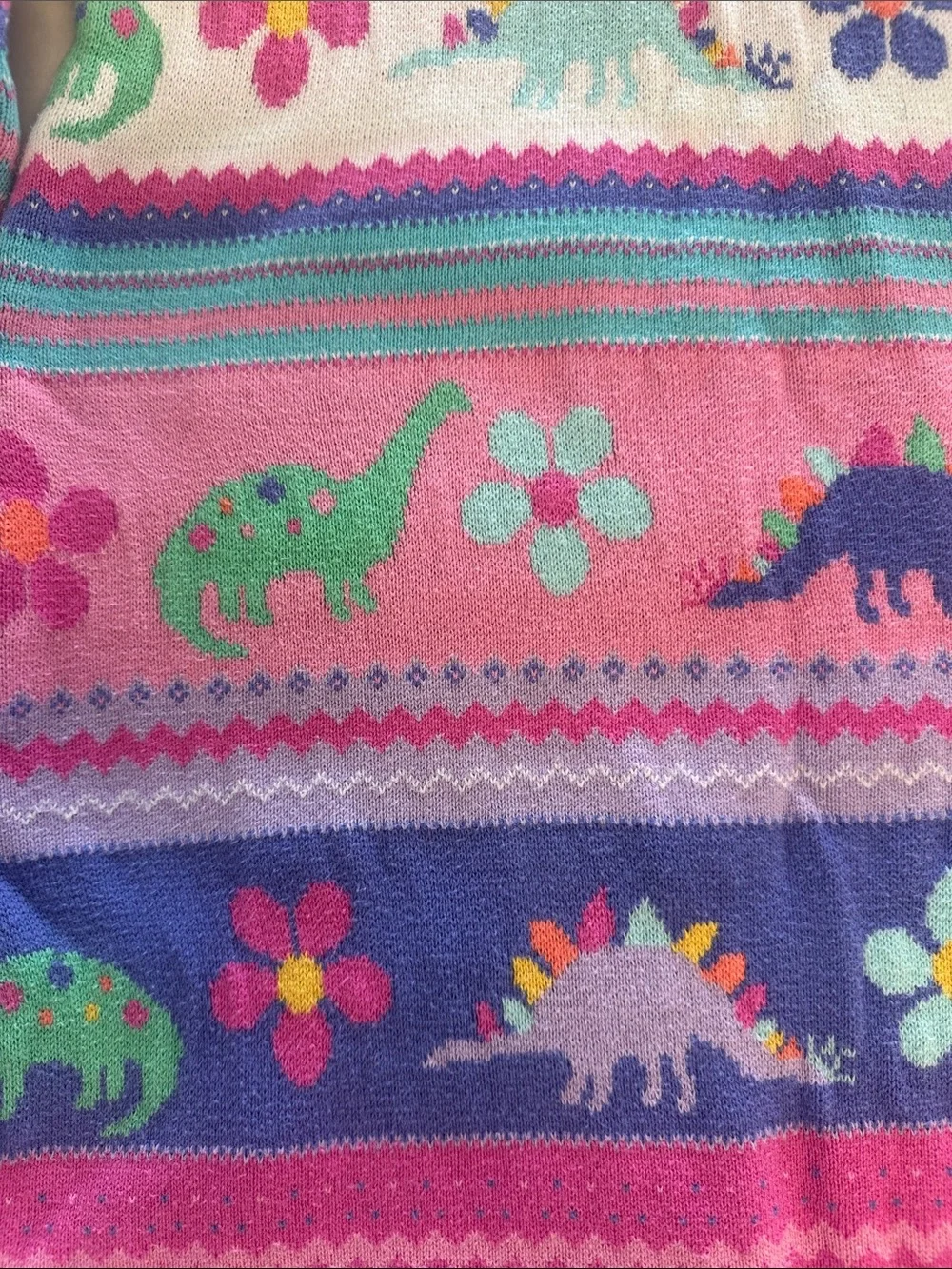 Gymboree Fairisle Sweater Dress Dino Friends 8